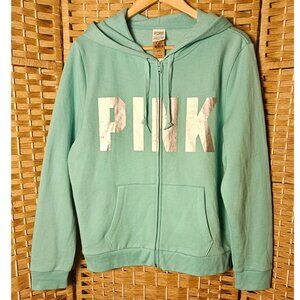 PINK Victoria's Secret Fleece Hoodie Zip Jacket Women's XL NWT